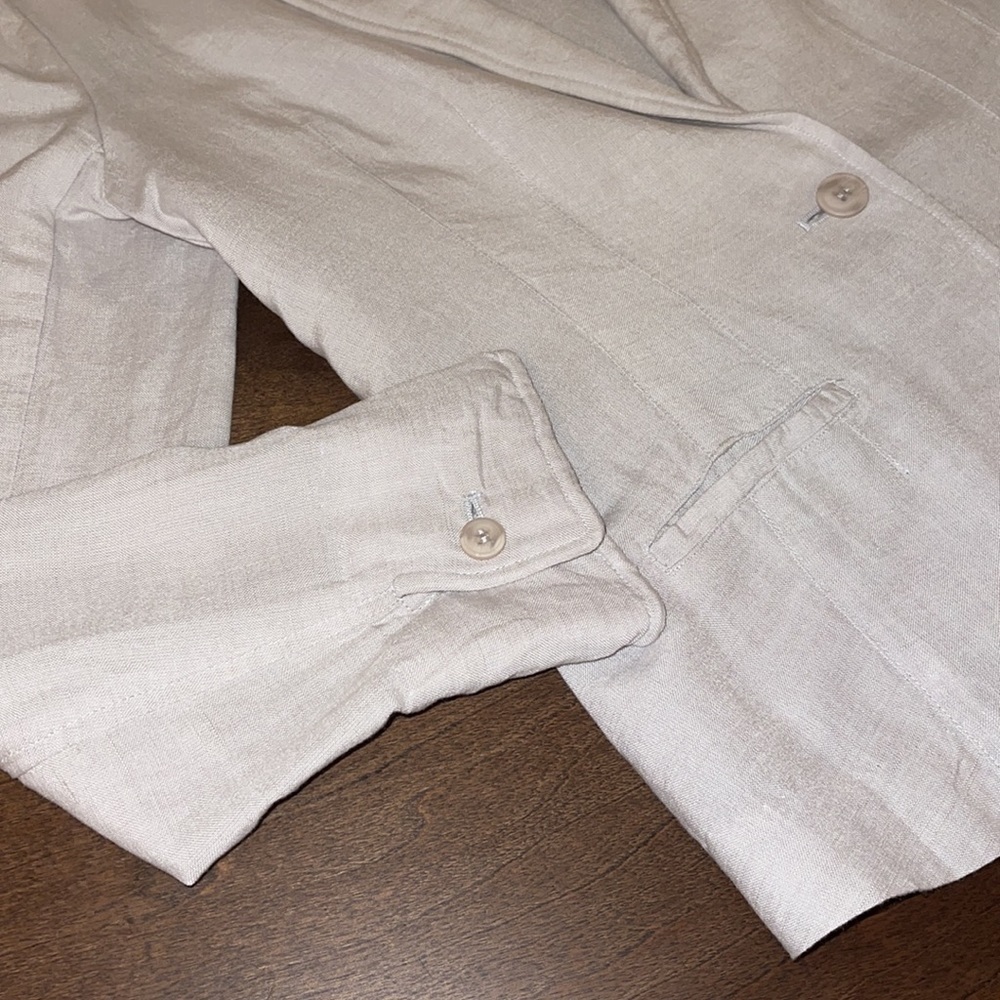 ZOZO Linen Blend Blazer Sz. MD - Picture 6 of 16